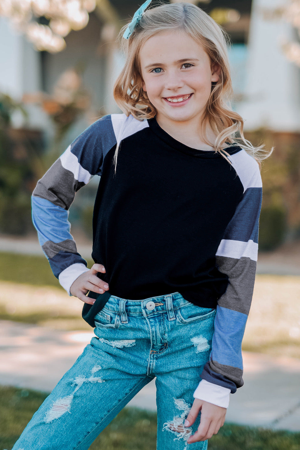 Falling Temps Raglan Sleeve Top