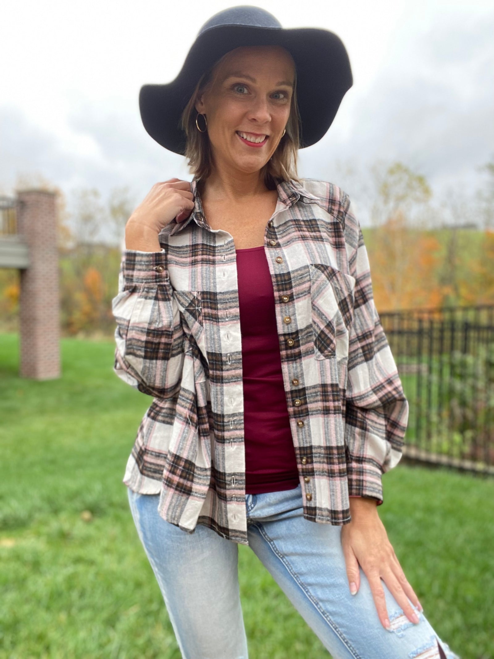 West of Here Flannel Top