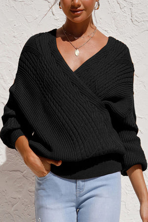 Time To Go Surplice Sweater