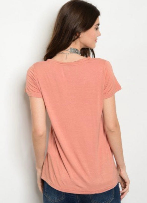 Apricot Pocket Tee