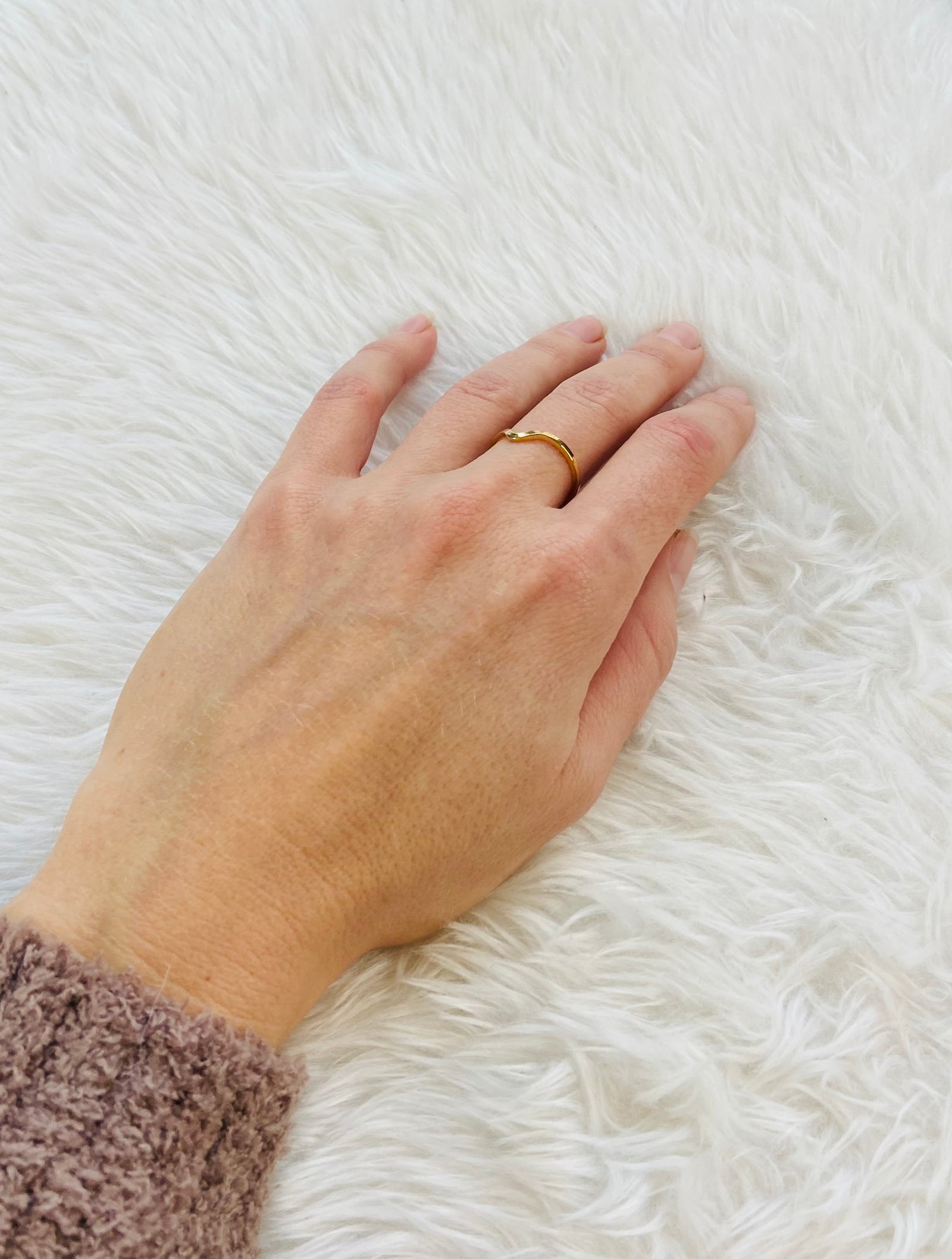 Any Other Day Waved Ring