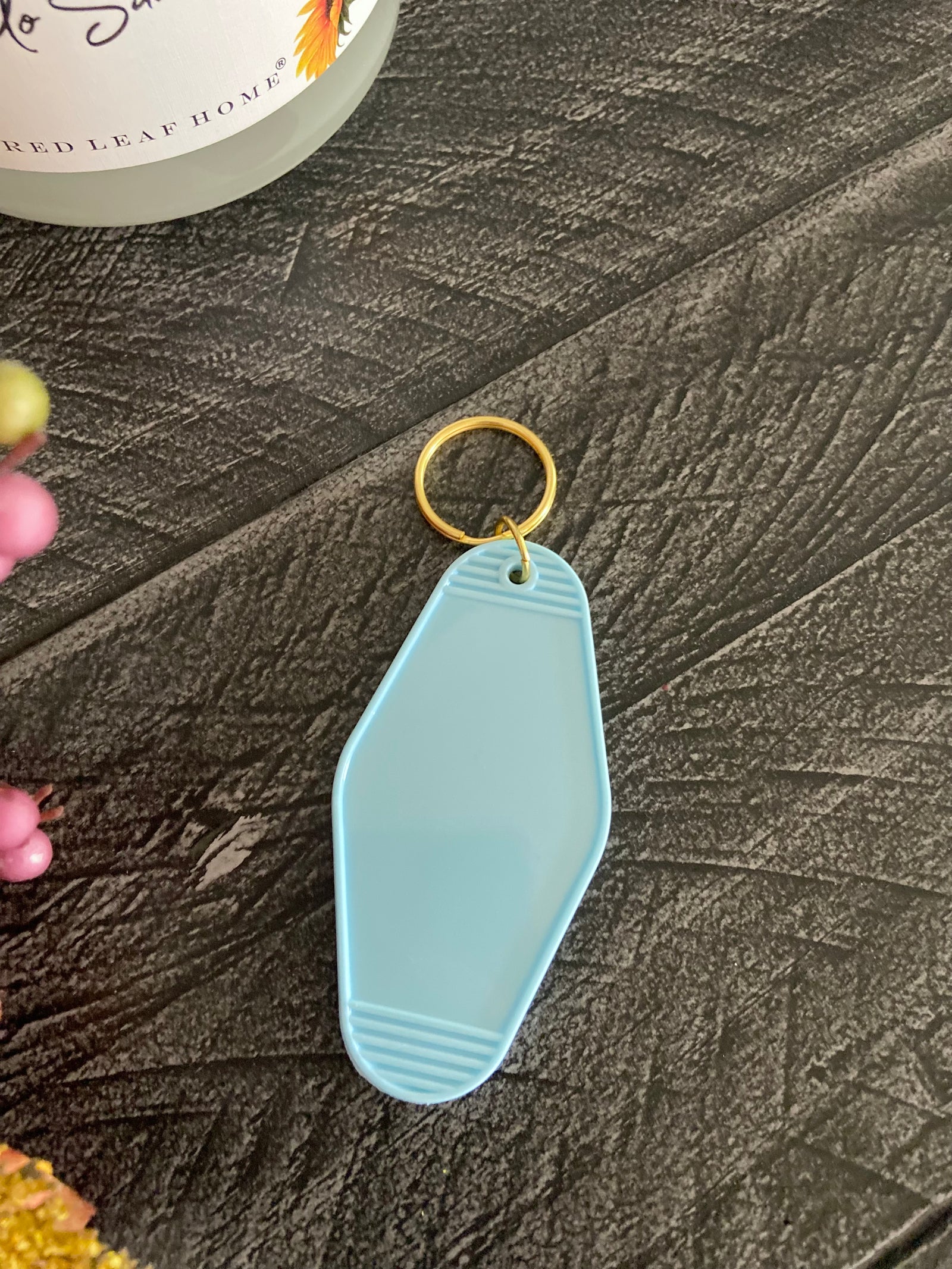 Retro Motel Keychain-pray boldly