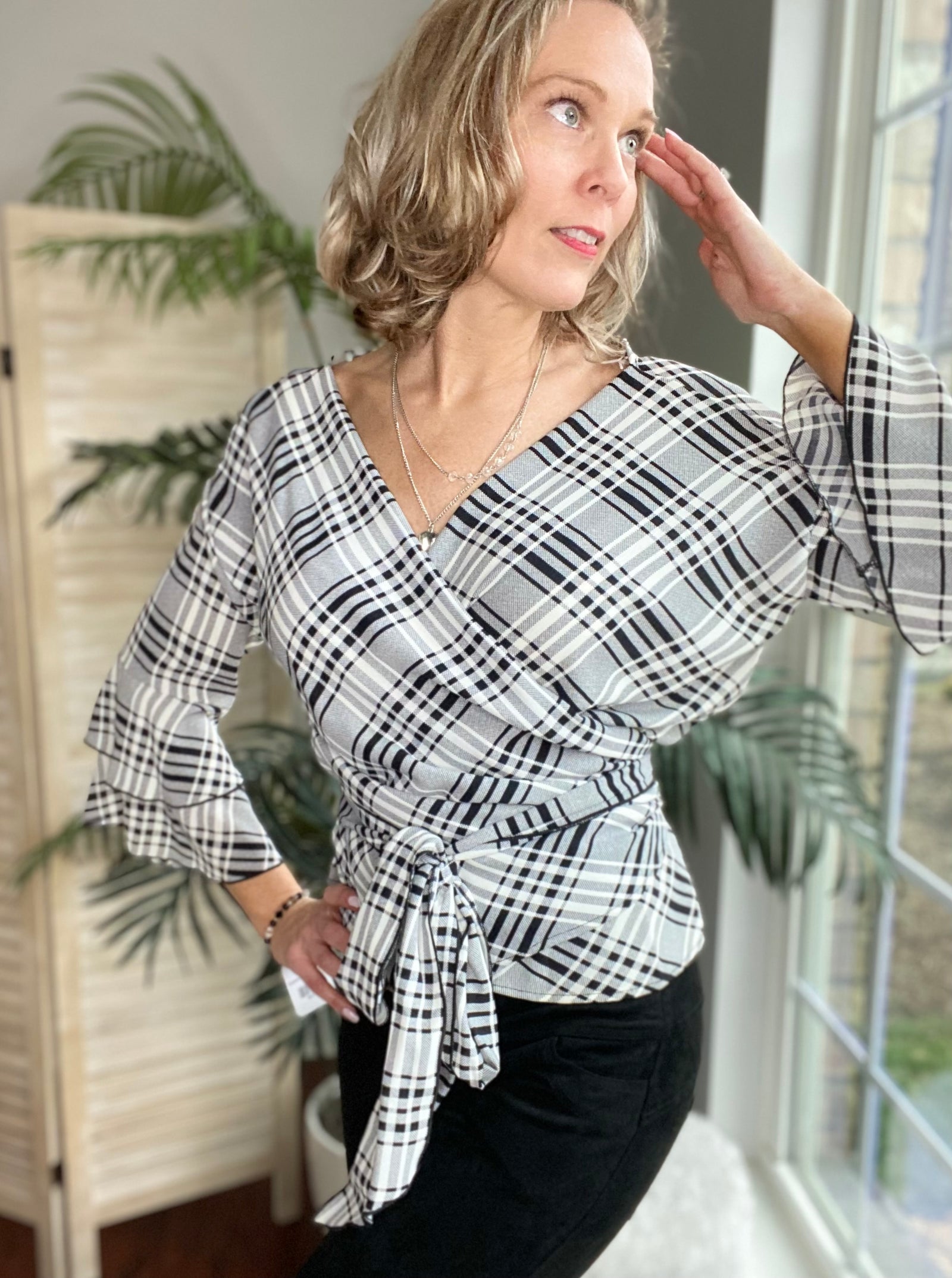 Predictable Week Wrap Top