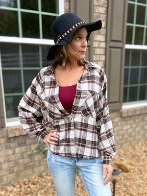 West of Here Flannel Top