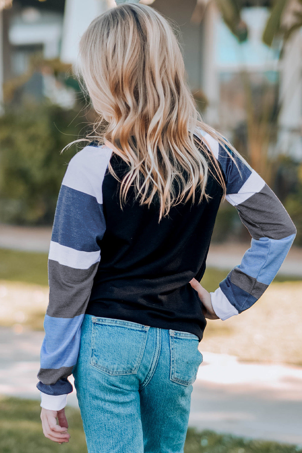 Falling Temps Raglan Sleeve Top