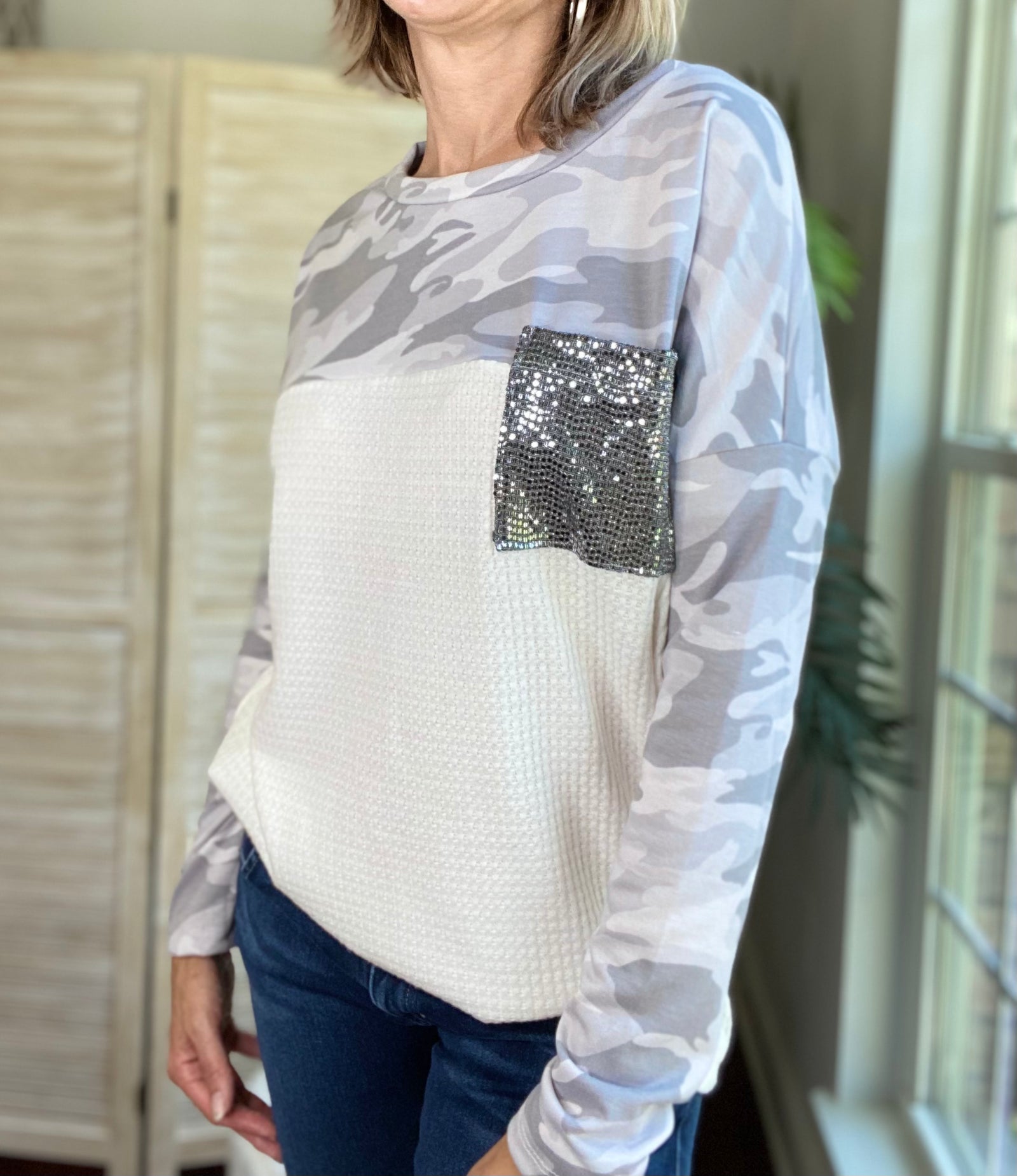 Small Town Wonder Colorblock Top