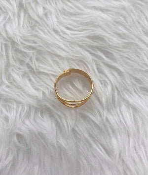 Modern Life Arch Ring-gold