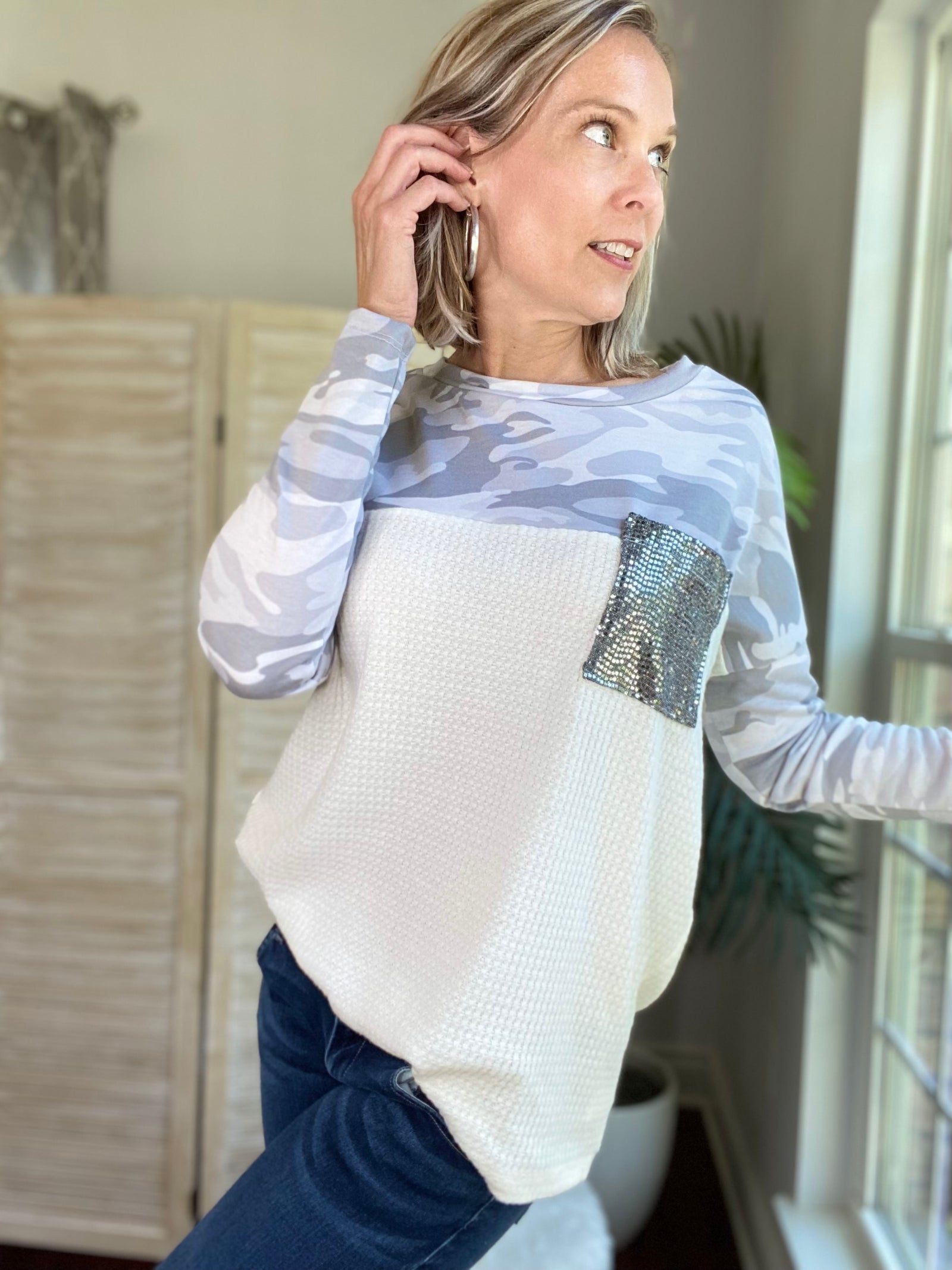 Small Town Wonder Colorblock Top