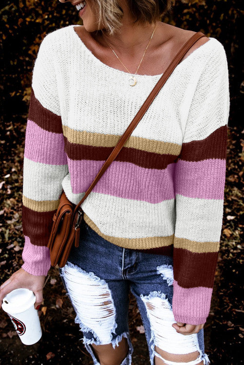 This Time Around Color block Sweater