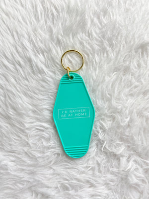 Retro Motel Keychain-I’d rather be at home