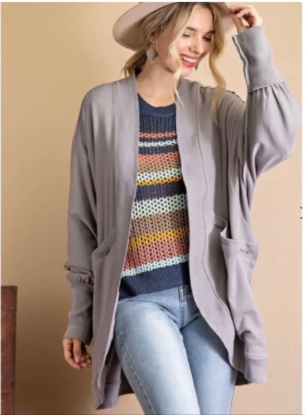 Make It Up Open Cardigan