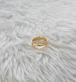 Modern Life Arch Ring-gold